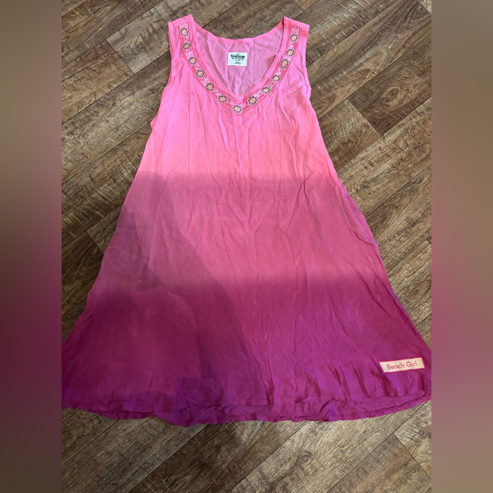 Pink Ombre Midi Dress
